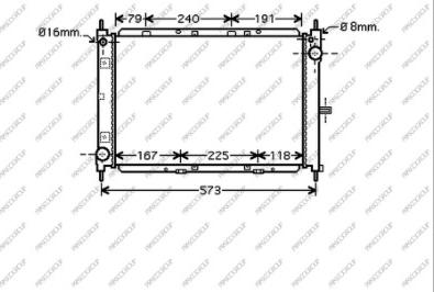 Prasco DS011R008 - Radiateur, refroidissement du moteur cwaw.fr