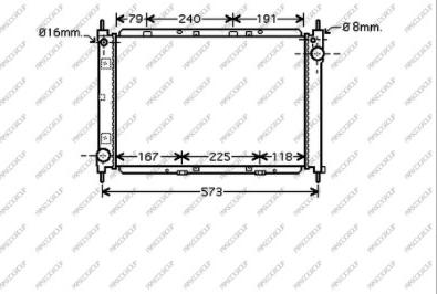 Prasco DS011R011 - Radiateur, refroidissement du moteur cwaw.fr