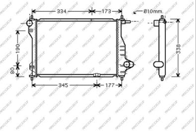 Prasco DW324R002 - Radiateur, refroidissement du moteur cwaw.fr