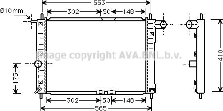 Prasco DW2039 - Radiateur, refroidissement du moteur cwaw.fr