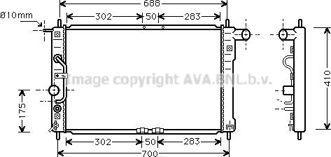 Prasco DWA2015 - Radiateur, refroidissement du moteur cwaw.fr