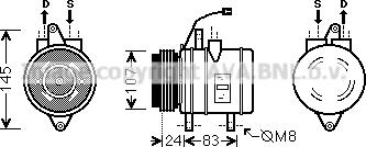 Prasco DWK096 - Compresseur, climatisation cwaw.fr