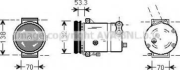 Prasco DWK018 - Compresseur, climatisation cwaw.fr