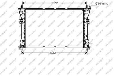 Prasco FD910R003 - Radiateur, refroidissement du moteur cwaw.fr