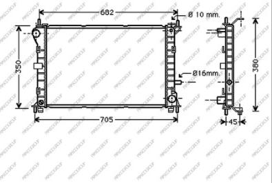 Prasco FD420R003 - Radiateur, refroidissement du moteur cwaw.fr