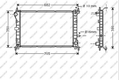 Prasco FD420R002 - Radiateur, refroidissement du moteur cwaw.fr