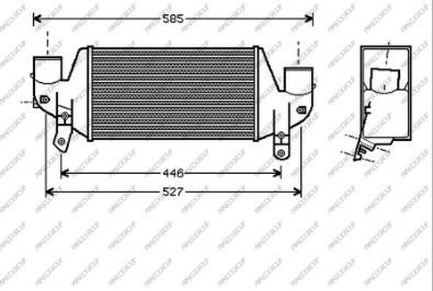 Prasco FD052N001 - Intercooler, échangeur cwaw.fr