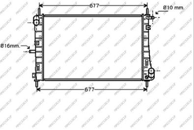 Prasco FD107R004 - Radiateur, refroidissement du moteur cwaw.fr