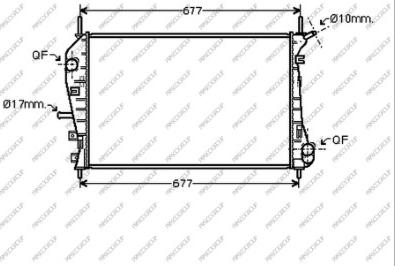 Prasco FD107R005 - Radiateur, refroidissement du moteur cwaw.fr