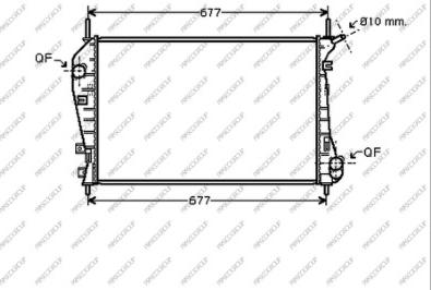 Prasco FD107R003 - Radiateur, refroidissement du moteur cwaw.fr