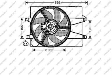 Prasco FD340F002 - Ventilateur, refroidissement du moteur cwaw.fr