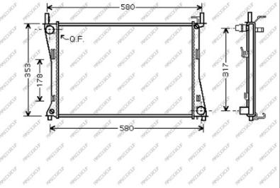 Prasco FD340R002 - Radiateur, refroidissement du moteur cwaw.fr