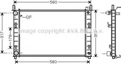 Prasco FD2324 - Radiateur, refroidissement du moteur cwaw.fr