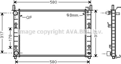 Prasco FD2326 - Radiateur, refroidissement du moteur cwaw.fr