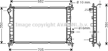 Prasco FD2264 - Radiateur, refroidissement du moteur cwaw.fr