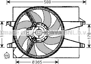 Prasco FD7542 - Ventilateur, refroidissement du moteur cwaw.fr