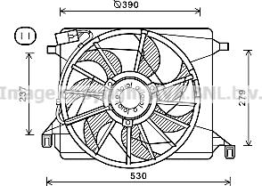 Prasco FD7560 - Ventilateur, refroidissement du moteur cwaw.fr