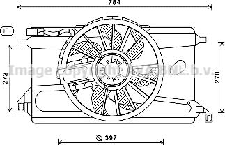 Prasco FD7561 - Ventilateur, refroidissement du moteur cwaw.fr