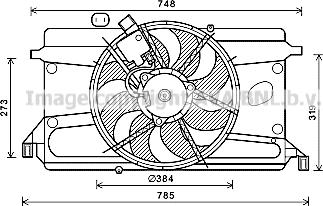 Prasco FD7573 - Ventilateur, refroidissement du moteur cwaw.fr