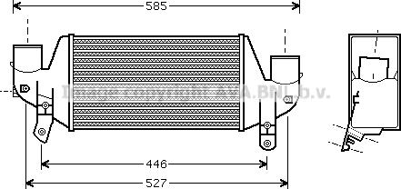 Prasco FDA4313 - Intercooler, échangeur cwaw.fr