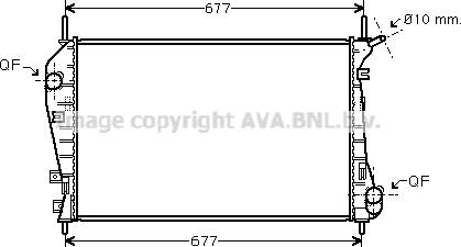 Prasco FDA2337 - Radiateur, refroidissement du moteur cwaw.fr