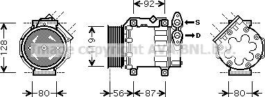 Prasco FDAK431 - Compresseur, climatisation cwaw.fr