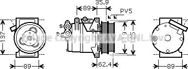 Prasco FDAK433 - Compresseur, climatisation cwaw.fr