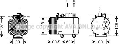 Prasco FDAK174 - Compresseur, climatisation cwaw.fr