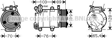 Prasco FDAK392 - Compresseur, climatisation cwaw.fr