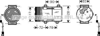 Prasco FDAK285 - Compresseur, climatisation cwaw.fr