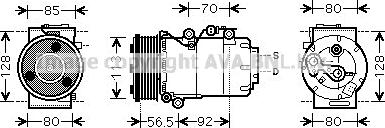 Prasco FDK497 - Compresseur, climatisation cwaw.fr