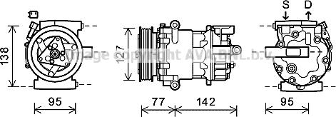 Prasco FDK469 - Compresseur, climatisation cwaw.fr