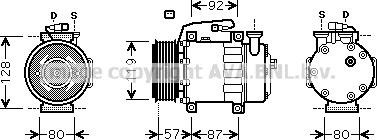 Prasco FDK468 - Compresseur, climatisation cwaw.fr