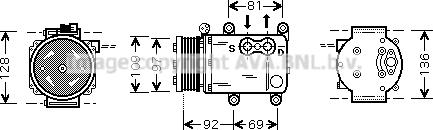 Prasco FDK419 - Compresseur, climatisation cwaw.fr