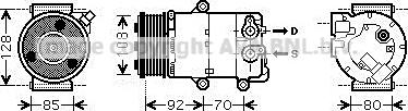 Prasco FDK415 - Compresseur, climatisation cwaw.fr