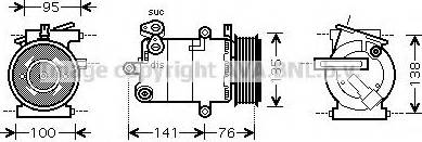 Prasco FDK417 - Compresseur, climatisation cwaw.fr