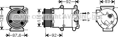 Prasco FDK430 - Compresseur, climatisation cwaw.fr