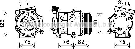 Prasco FDK479 - Compresseur, climatisation cwaw.fr