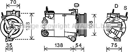 Prasco FDK478 - Compresseur, climatisation cwaw.fr