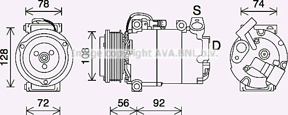 Prasco FDK637 - Compresseur, climatisation cwaw.fr