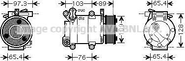 Prasco FDK391 - Compresseur, climatisation cwaw.fr