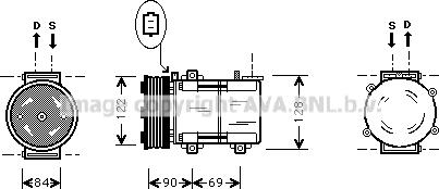 Prasco FDK352 - Compresseur, climatisation cwaw.fr