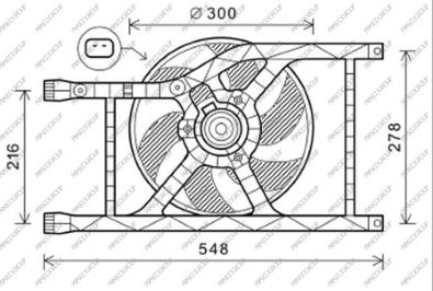 Prasco FT030F004 - Ventilateur, refroidissement du moteur cwaw.fr