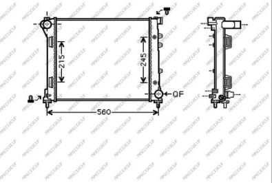 Prasco FT030R003 - Radiateur, refroidissement du moteur cwaw.fr