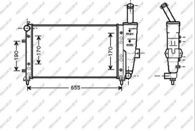 Prasco FT133R009 - Radiateur, refroidissement du moteur cwaw.fr