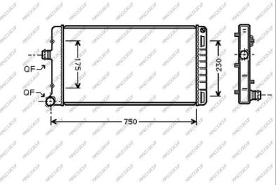 Prasco FT133R004 - Radiateur, refroidissement du moteur cwaw.fr