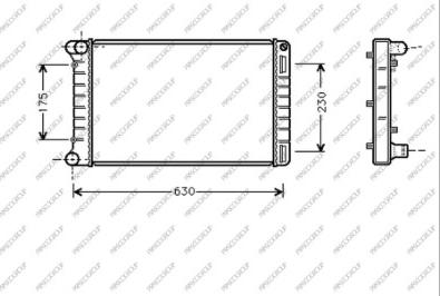 Prasco FT133R003 - Radiateur, refroidissement du moteur cwaw.fr