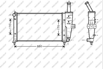 Prasco FT133R002 - Radiateur, refroidissement du moteur cwaw.fr