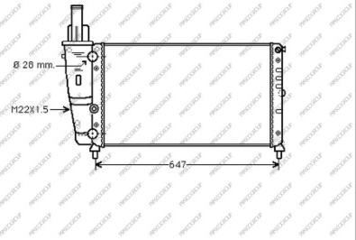 Prasco FT132R003 - Radiateur, refroidissement du moteur cwaw.fr