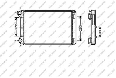 Prasco FT340R009 - Radiateur, refroidissement du moteur cwaw.fr